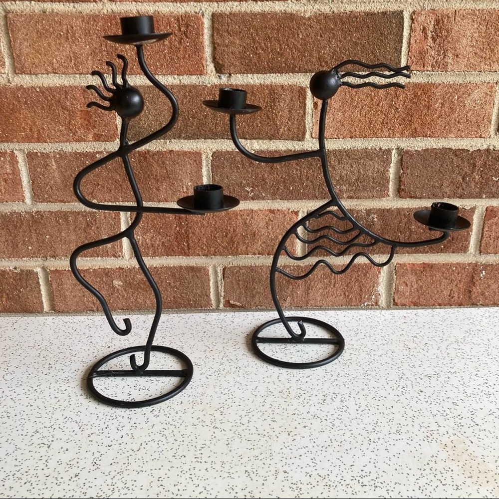 90’s Artsy Candlesticks